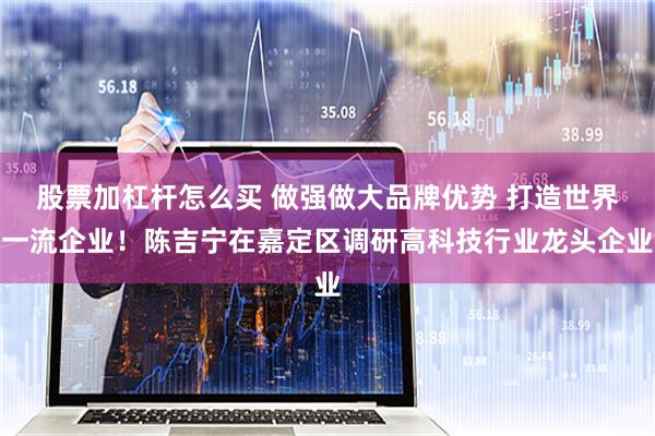 股票加杠杆怎么买 做强做大品牌优势 打造世界一流企业！陈吉宁在嘉定区调研高科技行业龙头企业