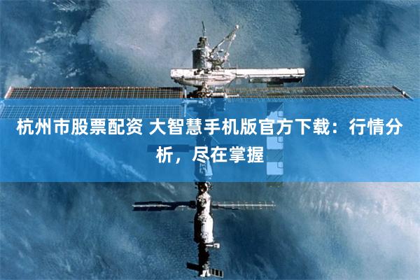 杭州市股票配资 大智慧手机版官方下载：行情分析，尽在掌握