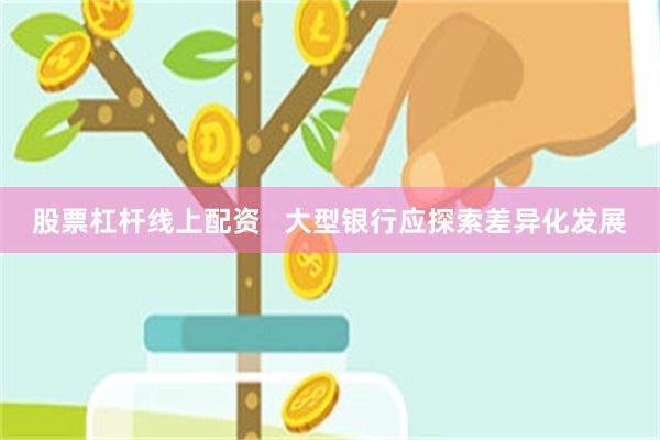 股票杠杆线上配资   大型银行应探索差异化发展