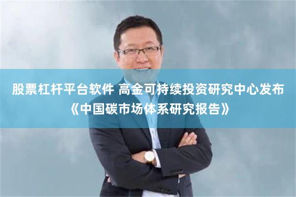 股票杠杆平台软件 高金可持续投资研究中心发布《中国碳市场体系研究报告》