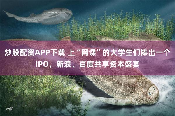 炒股配资APP下载 上“网课”的大学生们捧出一个IPO，新浪、百度共享资本盛宴
