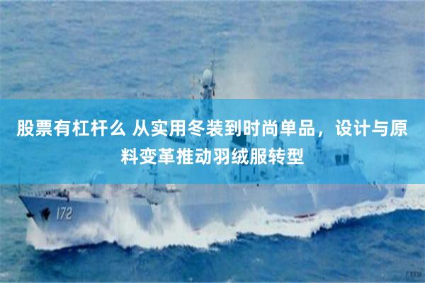 股票有杠杆么 从实用冬装到时尚单品，设计与原料变革推动羽绒服转型