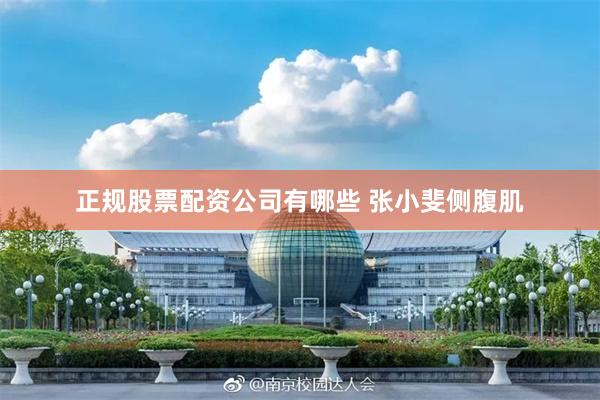 正规股票配资公司有哪些 张小斐侧腹肌