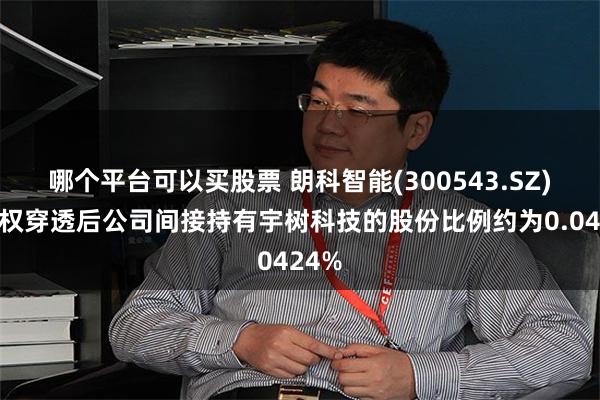 哪个平台可以买股票 朗科智能(300543.SZ)：股权穿透后公司间接持有宇树科技的股份比例约为0.0424%