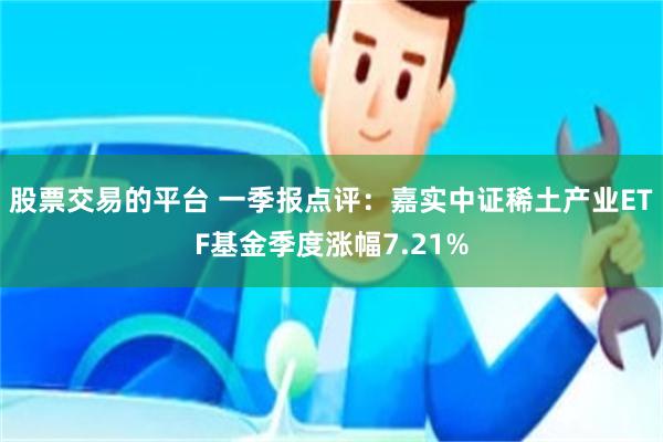股票交易的平台 一季报点评：嘉实中证稀土产业ETF基金季度涨幅7.21%