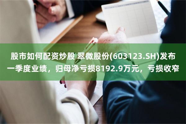 股市如何配资炒股 翠微股份(603123.SH)发布一季度业绩，归母净亏损8192.9万元，亏损收窄