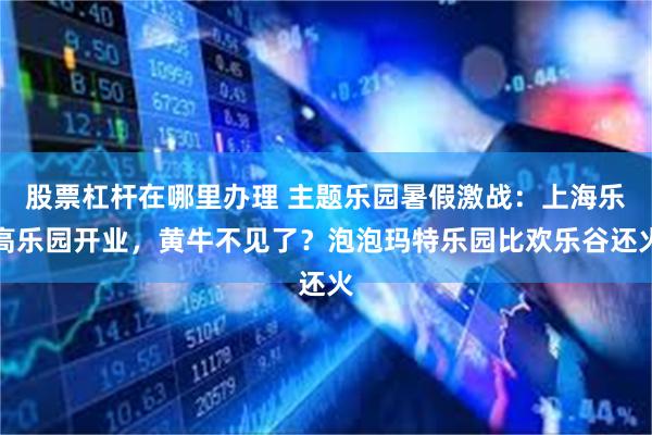 股票杠杆在哪里办理 主题乐园暑假激战：上海乐高乐园开业，黄牛不见了？泡泡玛特乐园比欢乐谷还火