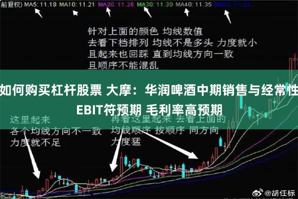 如何购买杠杆股票 大摩：华润啤酒中期销售与经常性EBIT符预期 毛利率高预期